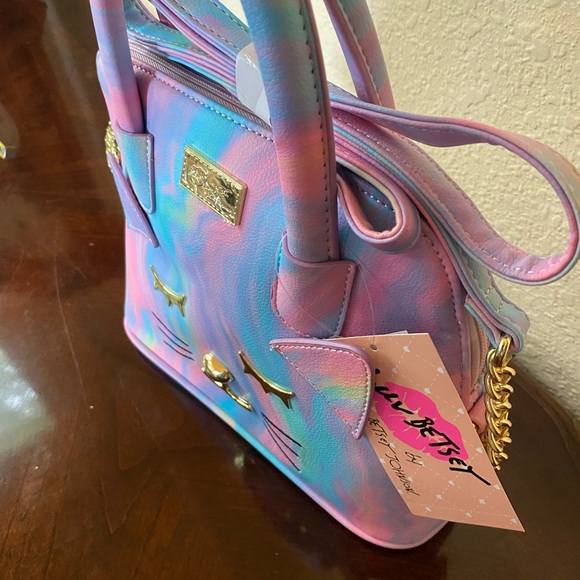 Betsey Johnson Kitty Dome Style Clutch with removable straps NWT - Picture 5 of 15